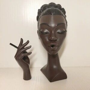 Black Woman Resin Incense Burner